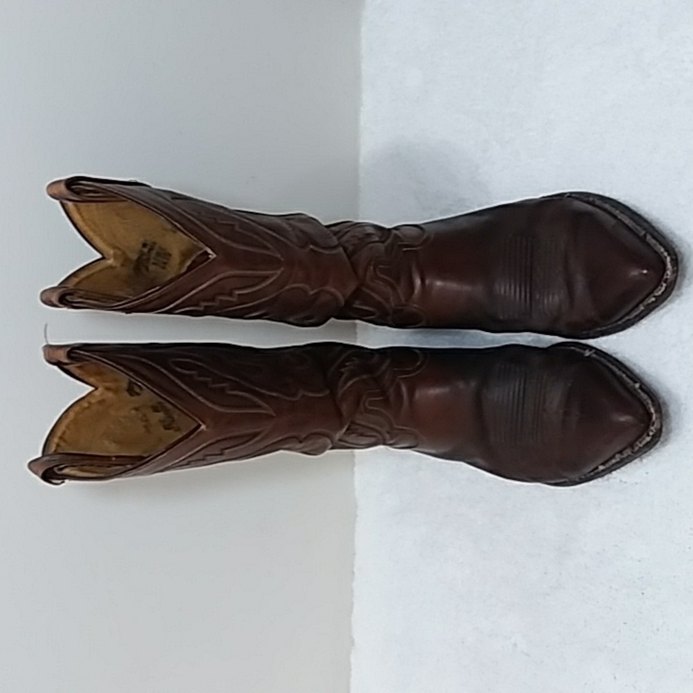 Tony Lama Mens Western Cowboy Boots - Picture 2 of 9